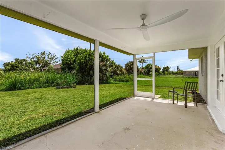 Back screened in patio