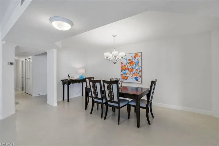 Large open dining area.