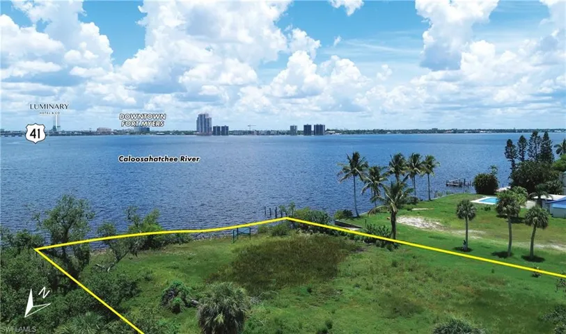 Water view with nearby urban area