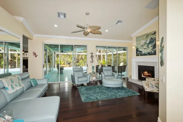 Living Room viewed from front entry