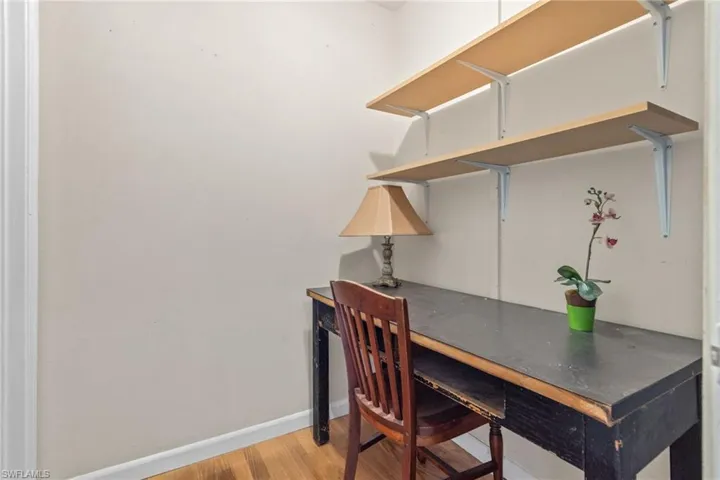 5'5" x 6'3" tiny office in hallway