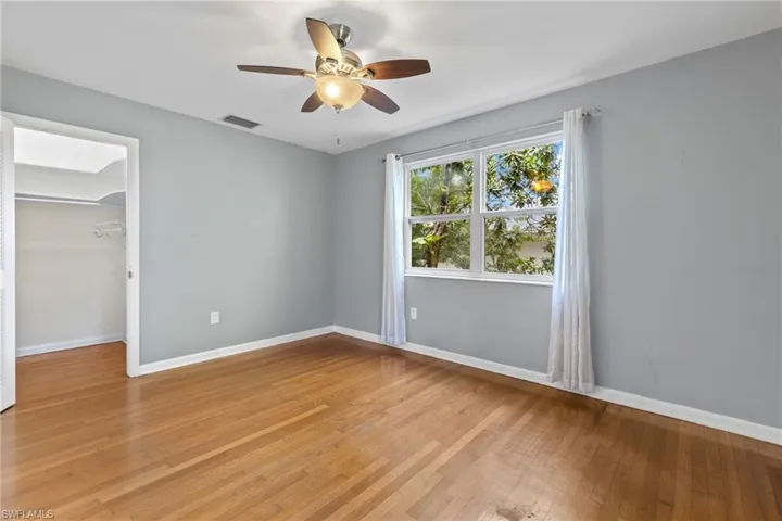 walk in closet in rear of 2nd bedroom