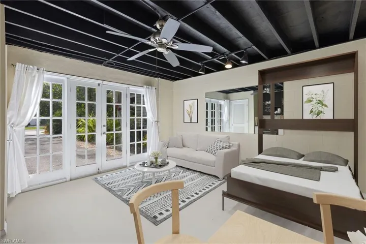 Virtually staged furnishings in Casita
