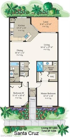 Flexible, iopen concept Santa Cruz floor plan, this home is a 1st floor waterfront home!