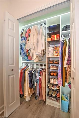 Space utilization for master bedroom closet with closet saving racks and shelving!