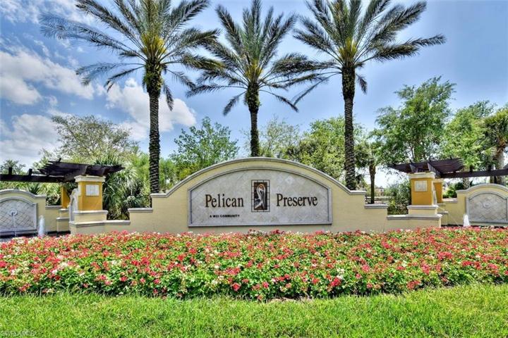 Gracious entry sign to Pelican Preserve!