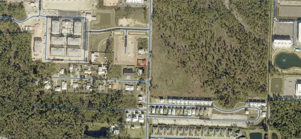 Aerial Map. Identifying the property within its geographic context