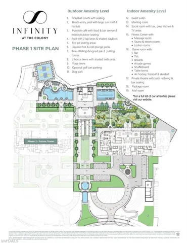 Site Plan - All artist’s renderings are proposed concepts shown only for marketing purposes and are based upon current development plans, which are subject to change by the developer, WSR-Colony, LLC, which reserves the right to make changes at its sole discretion, without prior notice or approval of the purchaser.