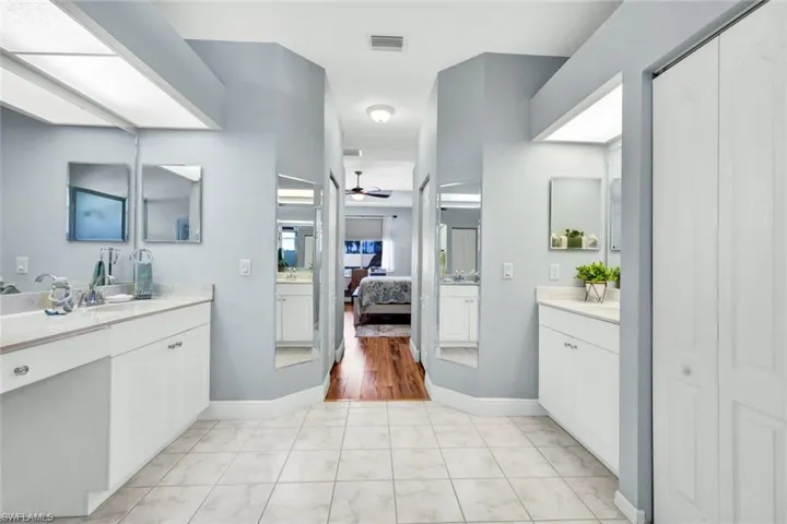 Linen Closet and large cabinets.