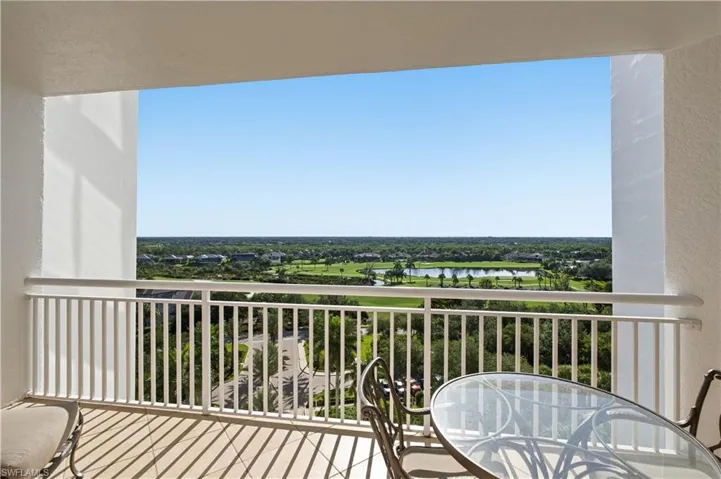 Open air balcony with eastern views.