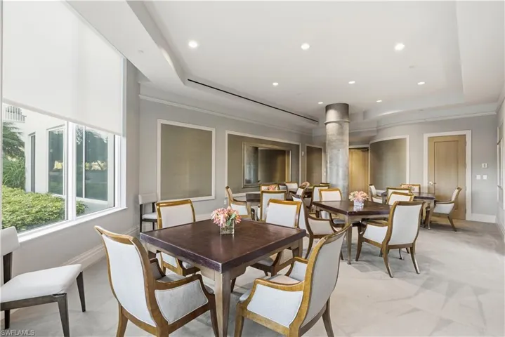 Building card room, perfect for gathering with neighbors!