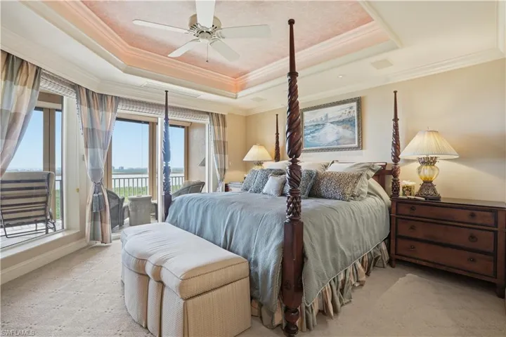 Primary bedroom, also with an unmatched view.