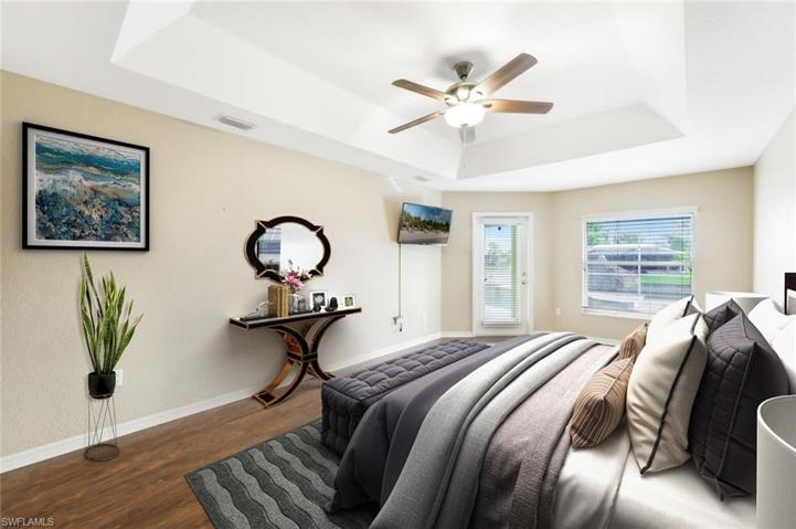 Staged Main Bedroom