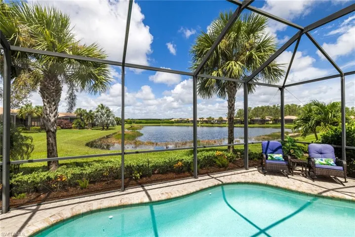 Lakeside pool view