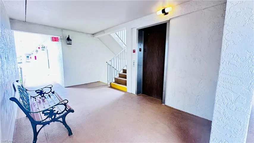 Property entrance with elevator