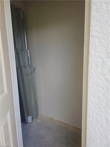 outdoor storage closet with extra shutters