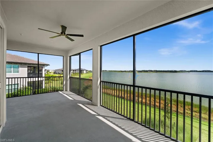 Private screened lanai view of LakeBabcock