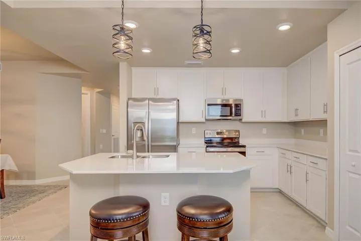 Kitchen with island