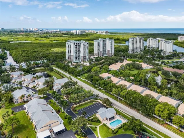 View of urban area with a nearby body of water
