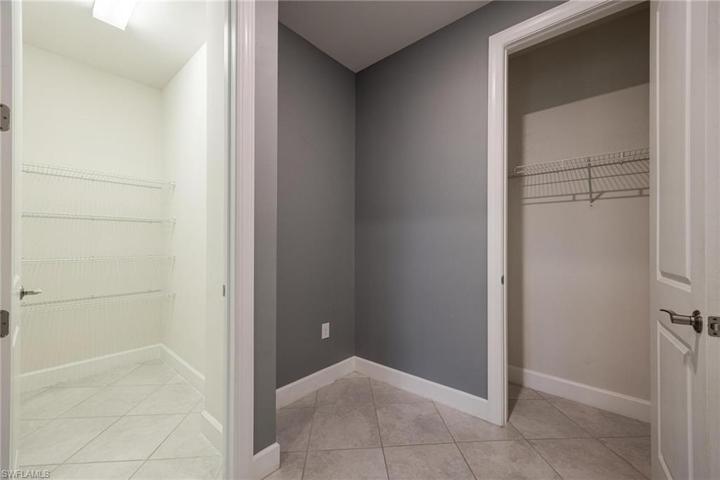 Two storage closets