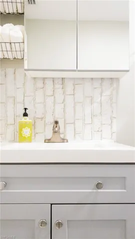 Detailed view of a sink