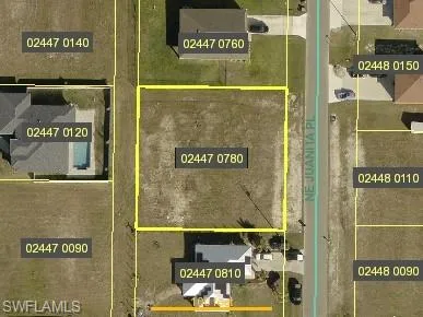 Map of property location with property boundaries highlighted