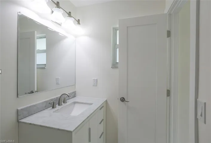 Bathroom featuring vanity