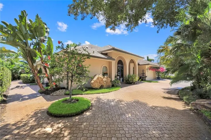 Exquisite tropical landscaping all around