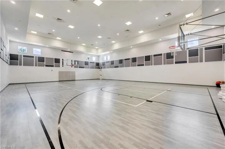 Full indoor basketball court