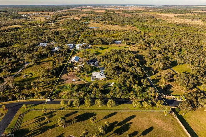 Bird's eye view featuring a rural view
