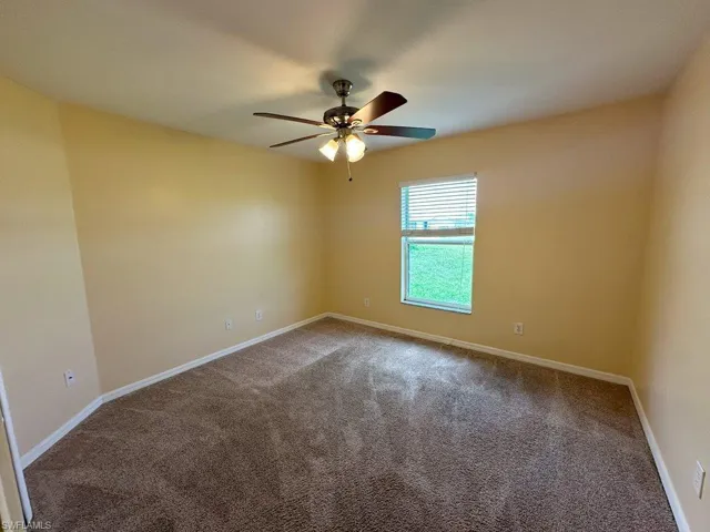 Bedroom 3 featuring ceiling fan