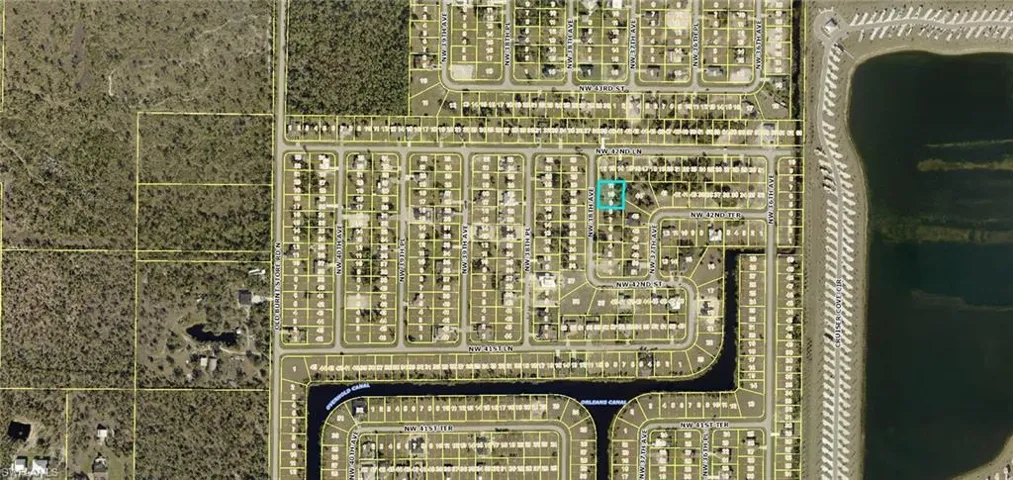 Aerial overview of property's location