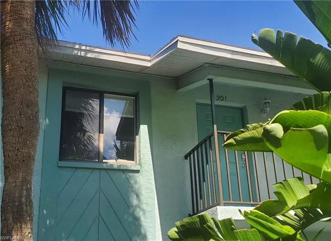 View of side of property. Southwest corner, Unit 201