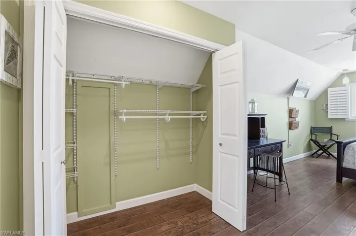 Closet featuring bifold doors and an adjustable wire shelving system