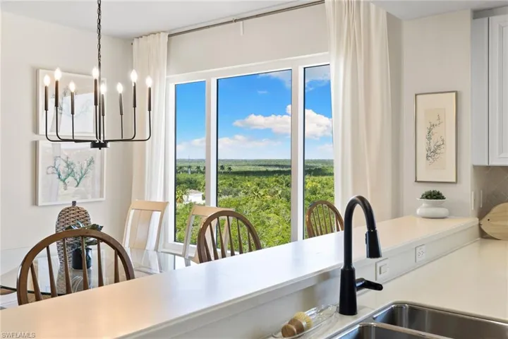 Dining room featuring a chandelier