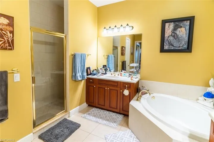 Primary Bath with Tub & Shower