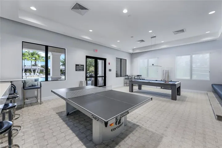 Amenities Game room featuring recessed lighting and pool table