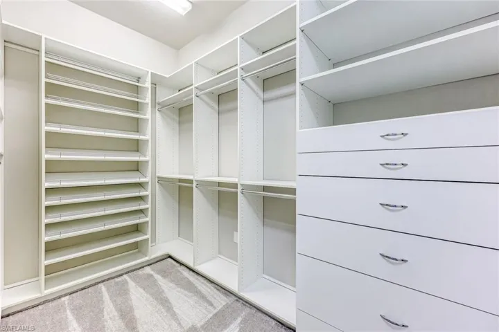 Primary bedroom built-in closet
