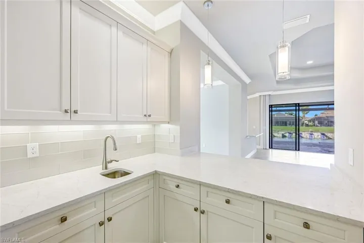 Wet Bar area over looking living area.