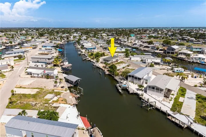 Aerial view showing quick access to Pine Island Sound and the Gulf of America!