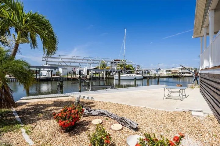 Large concrete dock area for your entertaining needs.