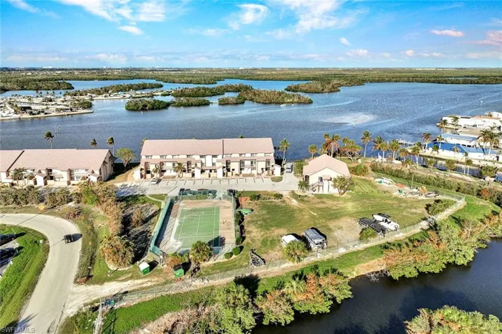 Boat Storage and Tennis Court