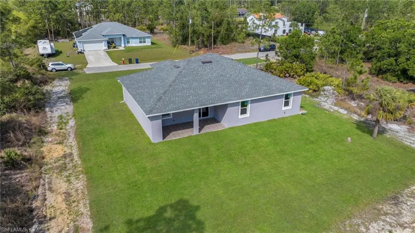 Birds eye view of property