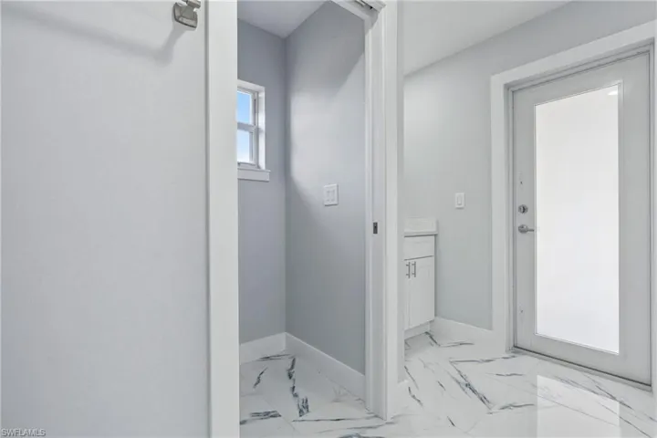 Bathroom with tile floors