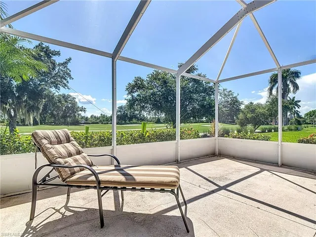 Screened Lanai with golf course view