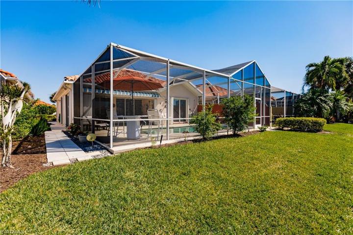 Uncluttered back yard provides extra airflow for the patio.