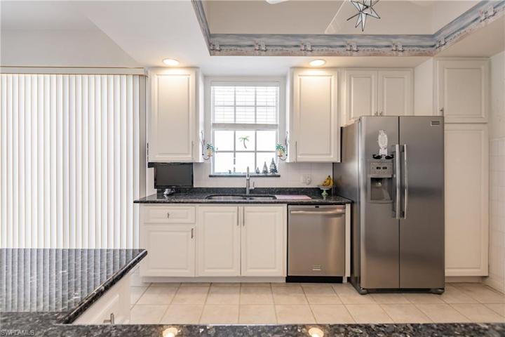 Light and bright cooking area.