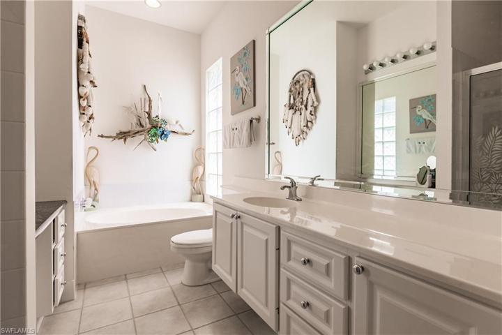 The "her" side of the master bathroom.