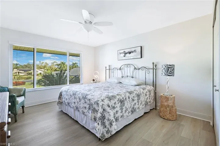 Guest Bedroom with Hurricane Rated Windows, LVT
