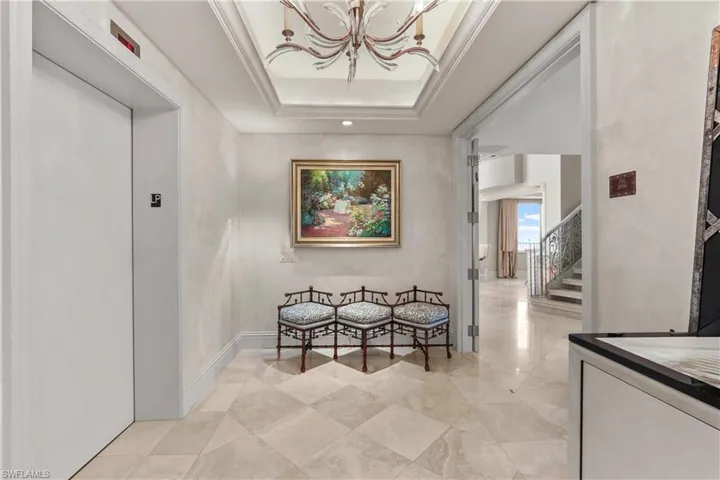 private lower level elevator lobby